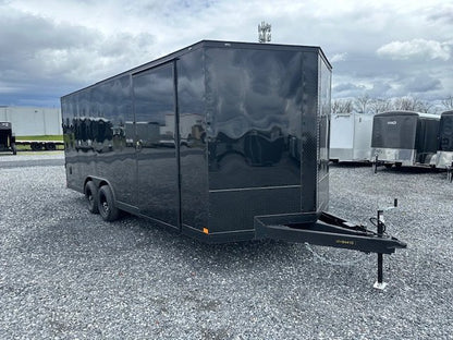 Covered Wagon 8.5 x 20 Enclosed Car Hauler – Blackout Package image 0