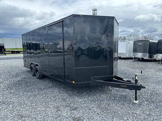Covered Wagon 8.5 x 20 Enclosed Car Hauler – Blackout Package image 0
