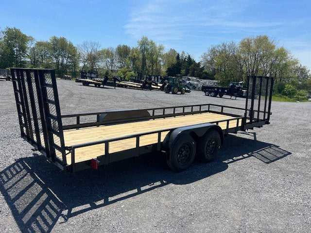 Carry-On 7 x 20 Landscape Utility Trailer – Side Ramp Gate image 3