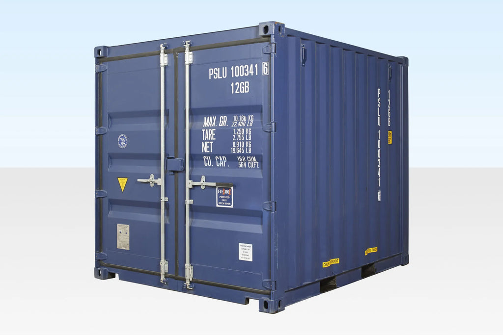 10Ft X 8Ft Shipping Container (One trip) – Blue image 0