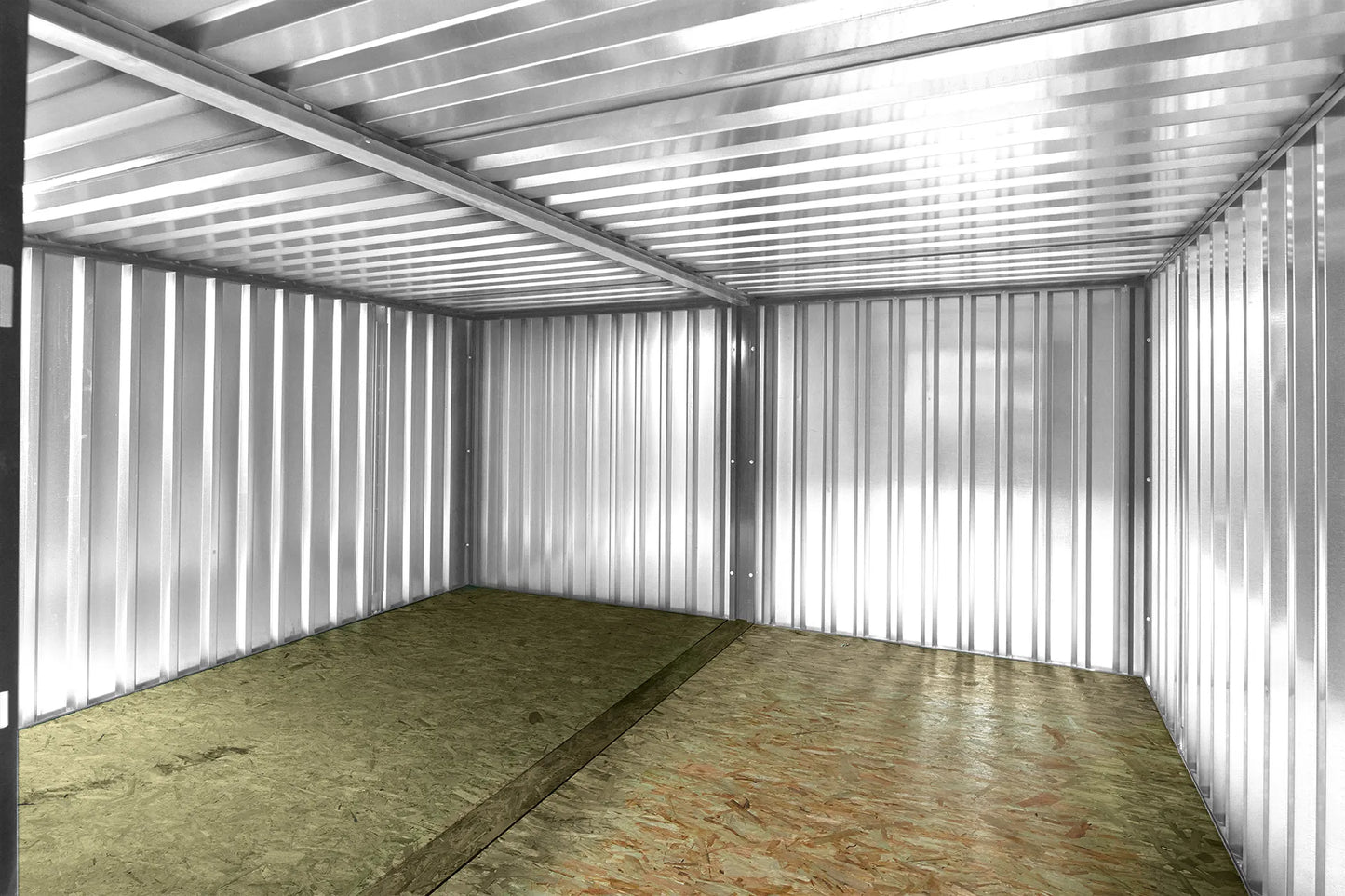 4M X 4.2M Side Linked Flat Pack Container Bundle (Galvanised) image 2