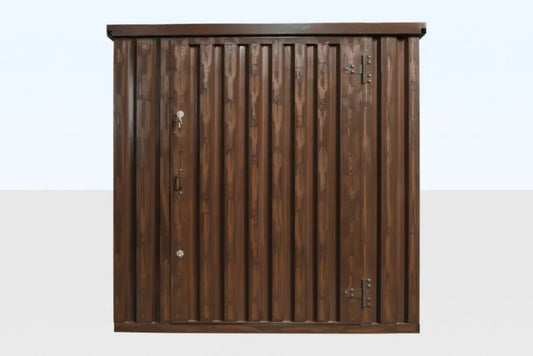 Wood-Effect Flat Packed Storage Container 2M X 2.1M image 0