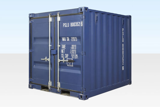 8Ft Shipping Container One Trip (Blue) image 0