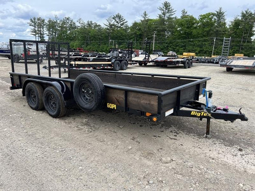 2021 Big Tex Trailers 6.5×16 6K Utility w/Ramp Gate & Spare Tire image 0