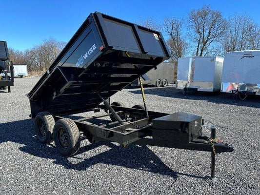 BWise 6 x 10 Low Profile Dump Trailer – Spreader Gate image 0