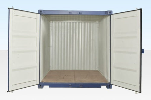10Ft X 8Ft Shipping Container (One trip) – Blue image 0