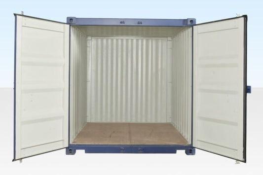 10Ft X 8Ft Shipping Container (One trip) – Blue image 0