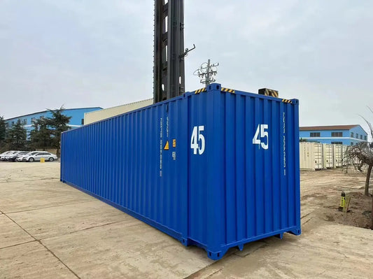 New 45‑ft High Cube Shipping Container – Bold Blue Finish image 0