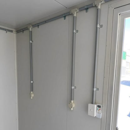 White Modified 10ft Shipping Container with AC image 8