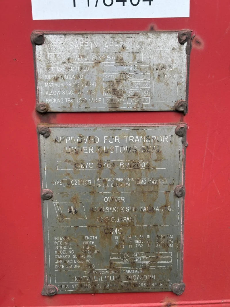 20′ Shipping Container CCR18113 image 2