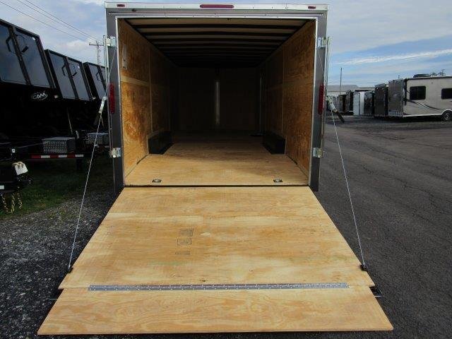 Homesteader 8.5 x 24 Enclosed V-Nose Car Trailer – Extended Tongue image 1