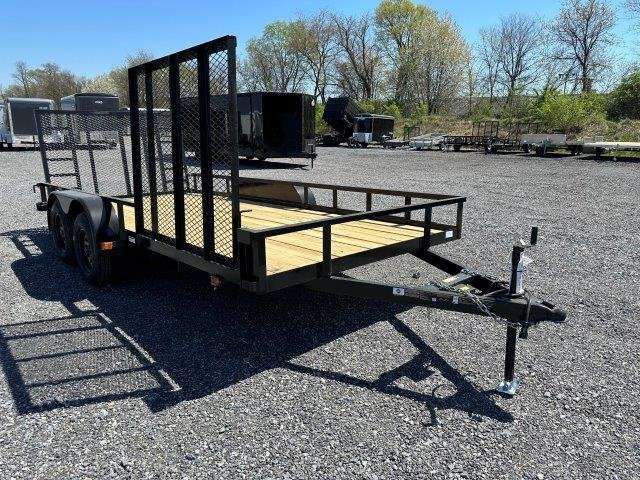 Carry-On 7 x 16 Landscape Utility Trailer – Side ATV Ramp image 2