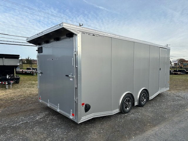 Cargo Pro 8.5 x 20 Aluminum V-Nose Car Hauler – Escape Door image 2
