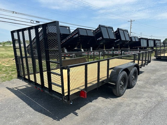 Carry-On 7 x 18 Landscape Utility Trailer – Mesh Sides image 2