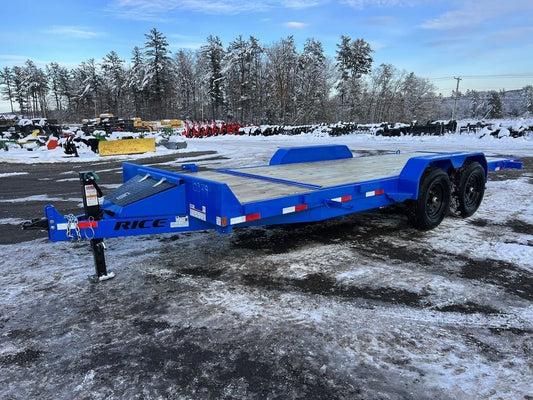 2024 Rice Trailers 7×20 14K Partial Tilt Deck Equipment w/Spare Mount image 0