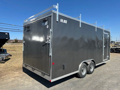 Car Mate 8.5 x 20 Enclosed Cargo Trailer – Contractor Ramp Door image 2