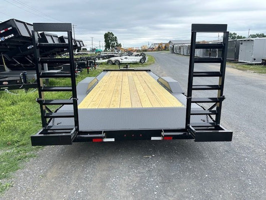 CAM Superline 8 x 24 Full Width Equipment Trailer – Ladder Ramps image 0