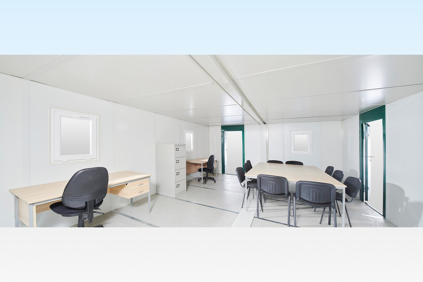 6.5M X 4.6M Side Linked Flat Pack Container Office image 1