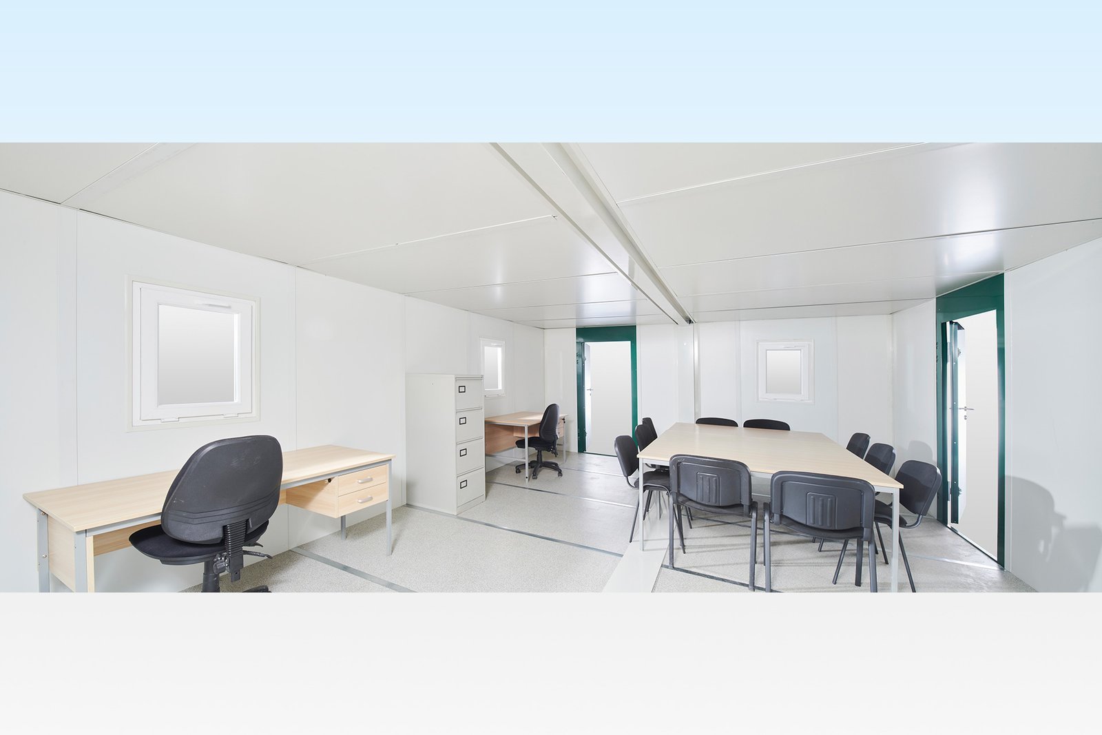 6.5M X 4.6M Side Linked Flat Pack Container Office image 1