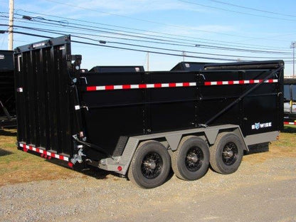 BWise 7 x 16 Heavy Duty Dump Trailer – Tri-Axle Ultimate Dump image 2