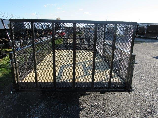 Premier 7 x 12 Landscape Utility Trailer – Mesh Sides &amp; ATV Ramp image 2