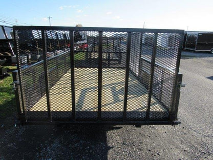 Premier 7 x 12 Landscape Utility Trailer – Mesh Sides &amp; ATV Ramp image 2