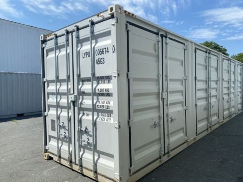 40Ft High Cube New Shipping Container Open Side One Trip image 0