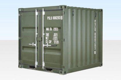 8Ft One Trip Shipping Container (Green) image 0