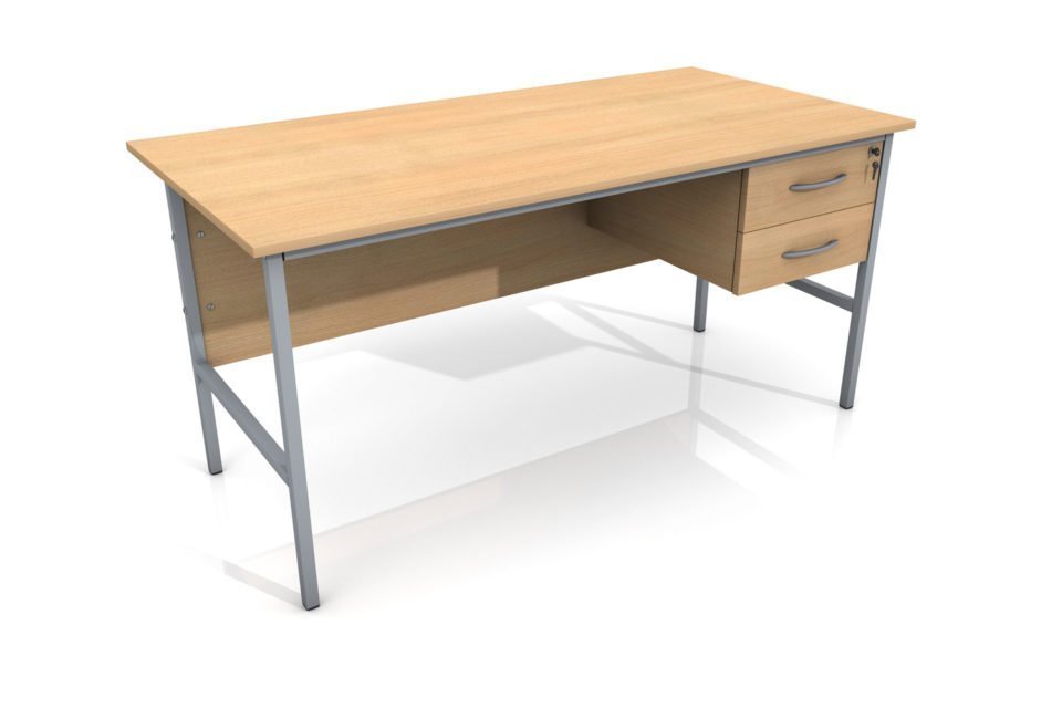 Site Office Single Pedestal Desk (1500m) image 0
