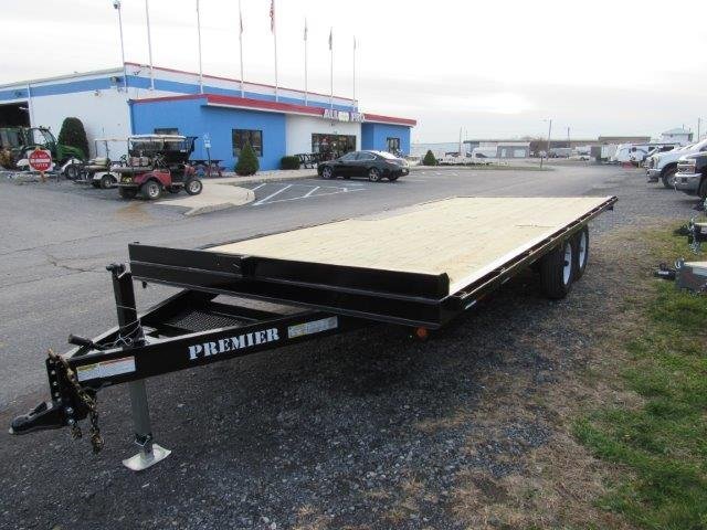 Premier 8.5 x 20 Deckover Equipment Trailer – Slide Out Ramps image 1