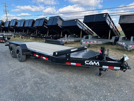 CAM Superline 7 x 18 Gravity Tilt Equipment Trailer – 8K Axles image 0