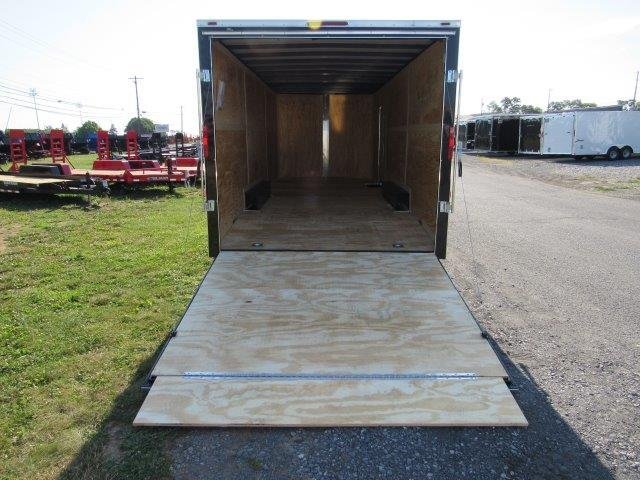 Homesteader 8.5 x 24 Enclosed V-Nose Car Trailer – 6″ Added Height image 1