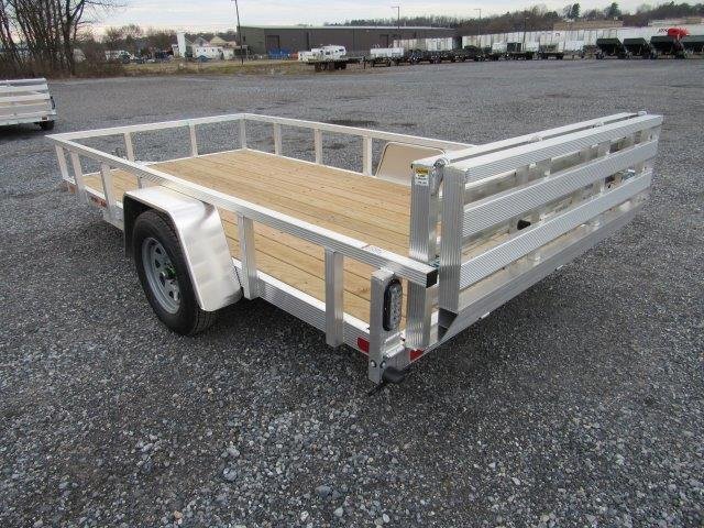 Sport Haven 6×12 Aluminum Utility Trailer – Bi-Fold Ramp Gate image 2