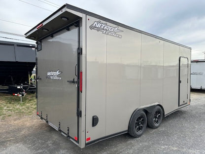 Nitro 8.5 x 18 Enclosed Aluminum Car Trailer – V Nose image 2