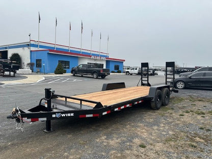 BWise 7 x 20 Heavy Duty Equipment Trailer – Ladder Ramps image 2
