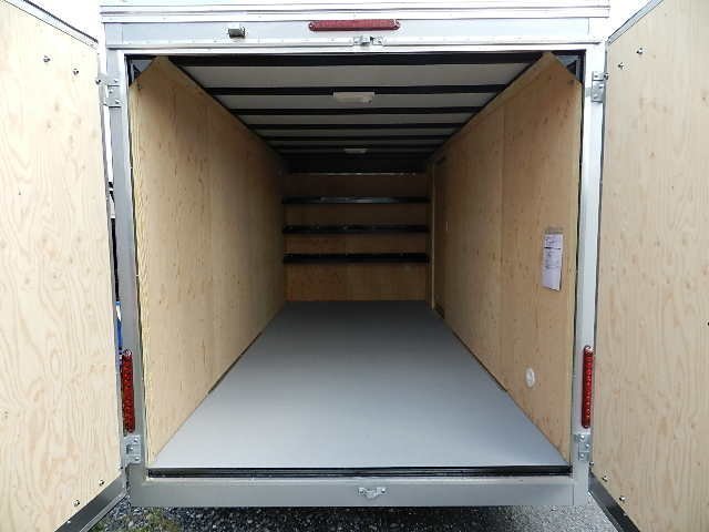 Car Mate 7 x 16 Enclosed Contractor Trailer – 6″ Added Height image 1