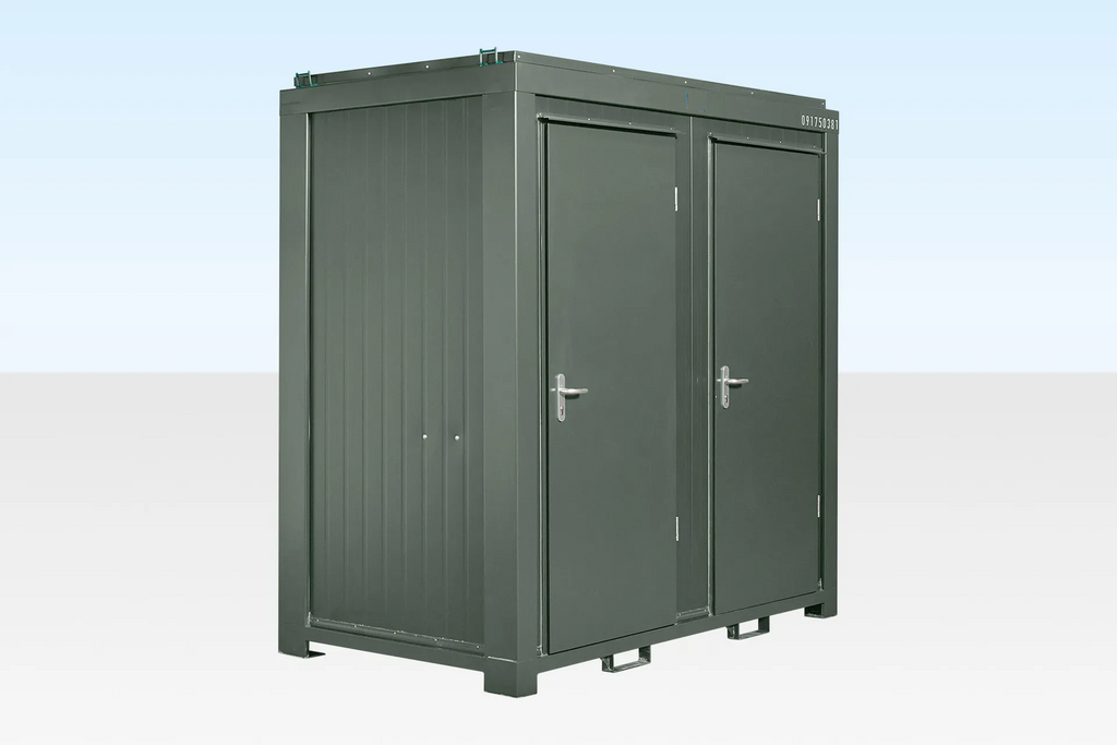 1+1 Double Mains Toilet 8Ft x 5Ft (Bottle Green) image 1