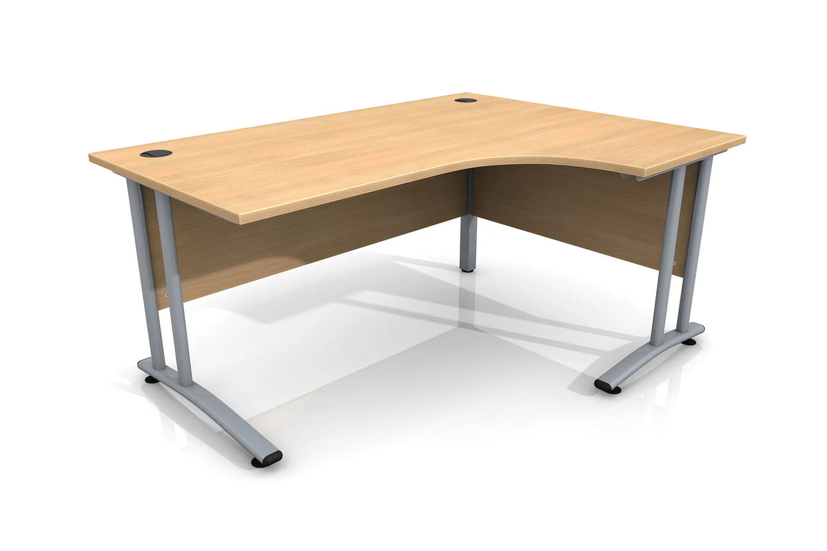 1600m Site Office Right Hand Curved Desk image 0