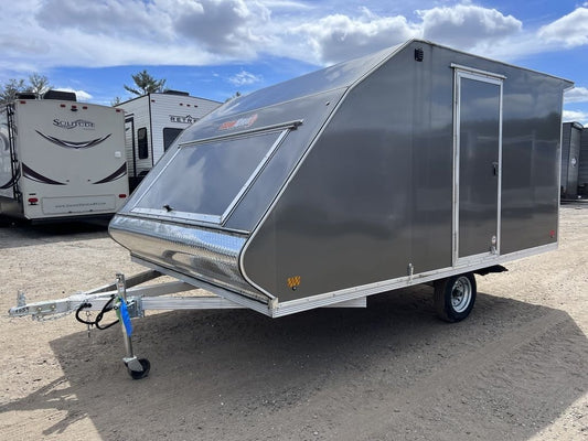 Sno Pro 101×12 Aluminum 2-Place Snowmobile Trailer w/Galvanized Package image 0