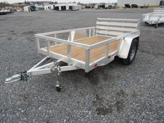 Sport Haven 5×8 Aluminum Utility Trailer – Bi-Fold Ramp Gate image 1