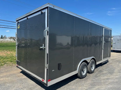 Covered Wagon 8.5 x 20 V-Nose Enclosed Car Trailer – 6″ Added Height image 2