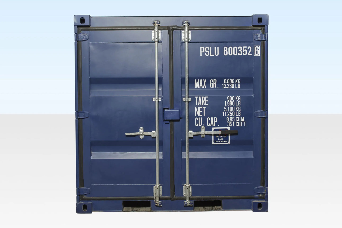 8Ft Shipping Container One Trip (Blue) image 1