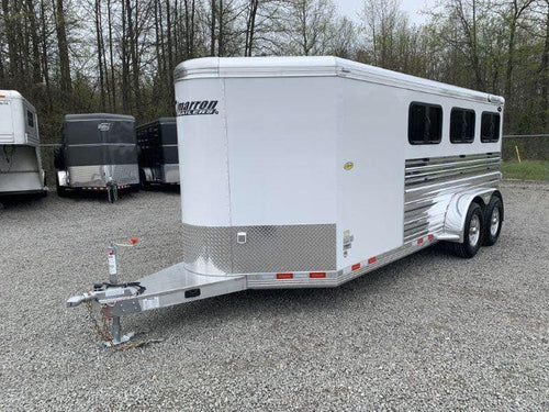 2020 19′ CIMARRON BUMPER PULL 6 PEN STOCK TRAILER image 0