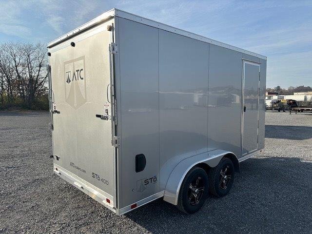 ATC 7 x 14 Enclosed Aluminum V-Nose Trailer – Aluminum Wheels image 3