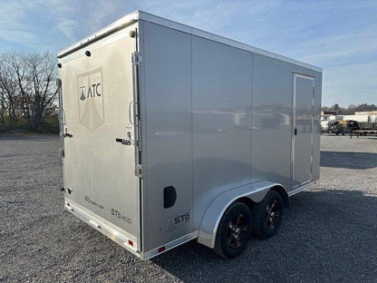 ATC 7 x 14 Enclosed Aluminum V-Nose Trailer – Aluminum Wheels image 3