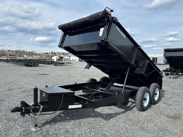 Premier 6 x 12 Low Profile Dump Trailer – Ladder Ramps image 2