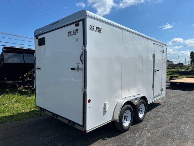 Carmate 7.5 x 16 Enclosed Cargo Trailer – UTV Door image 1