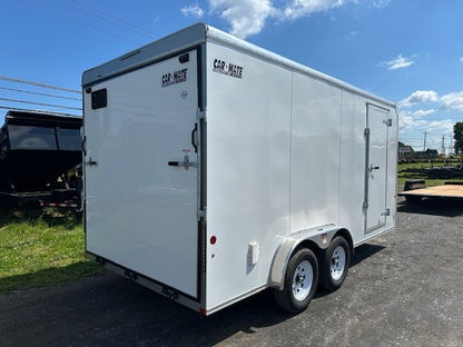 Carmate 7.5 x 16 Enclosed Cargo Trailer – UTV Door image 1