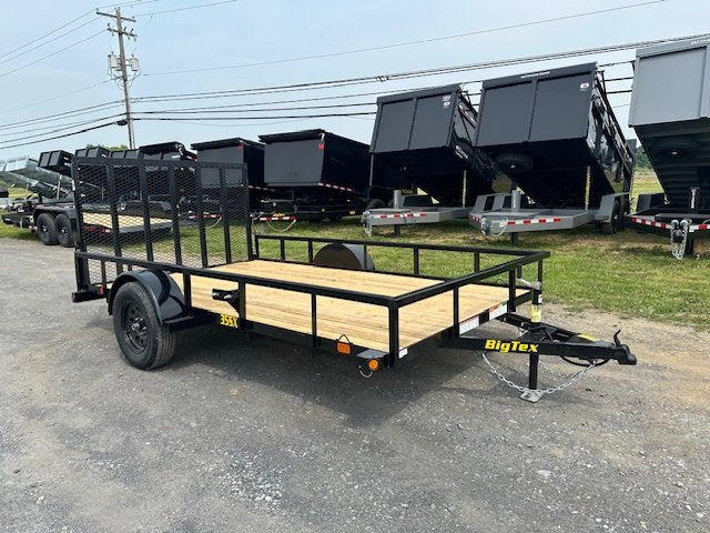 Big Tex 7 x 12 Landscape Utility Trailer – Rear Ramp Gate image 0