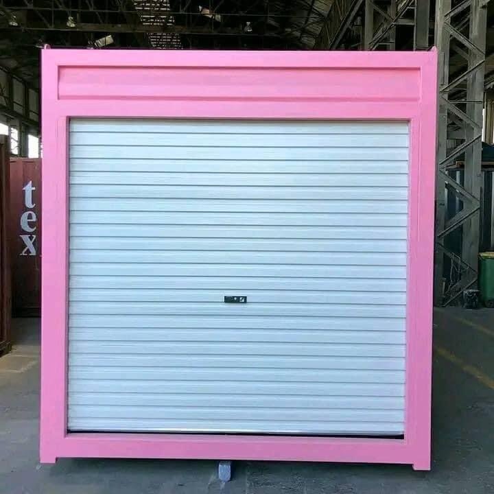 10 ft Pink Container with Roll‑Up Door image 1